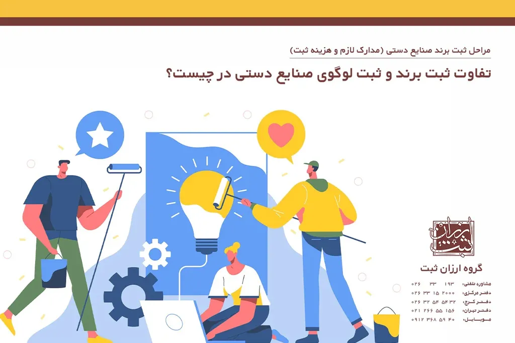 تفاوت ثبت برند و ثبت لوگوی صنایع دستی در چیست؟